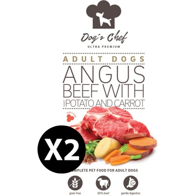 Dog's Chef Angus Beef With Sweet Potato & Carrot 2 x 12 kg