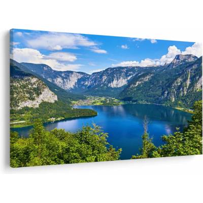 Obraz - Halštatské jezero, Hallstatt, Rakousko, jednodílný 120x80 cm