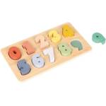 New Classic Toys Вложени дървени пъзели - числа от 0 до 9 (CLAS_10542)