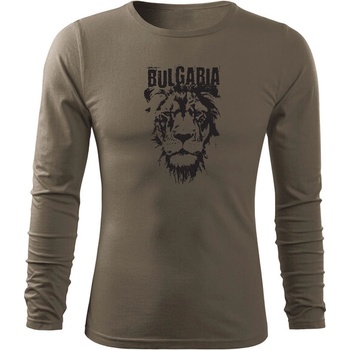 Image 1 of DRAGOWA fit-t Тениска с дълъг ръкав български лъв, маслинова (37124)