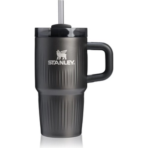 STANLEY Quencher H2. O Fluted Tumbler неръждаема термочаша със сламка малък Black PVD