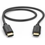 Hama Кабел за зареждане, usb-c - usb-c, 0, 5 м, черен (201706) - tehnik