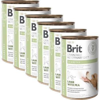 Brit Брит Ветеринарни Диети GF куче Диабет 6 x 400 г