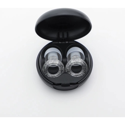 RAVE Earplugs špunty do uší na párty a festivaly 23db Třpytivá stříbrná