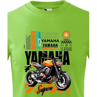 Dětské triko Yamaha Jablková zelená Canvas tričko Bezvatriko.cz 2371
