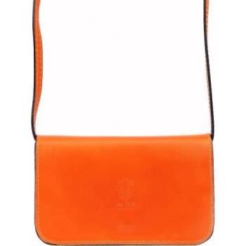 Gregorio kožená kabelka 107 oranžová