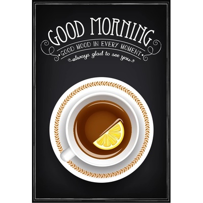 Ceduľa Vintage - Good Morning