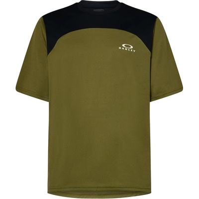 Oakley Мъжка фланелка с къс ръкав за колоездене Oakley Free Ride S/S Jersey Cycling jersey - Fern (056-3221-0211)