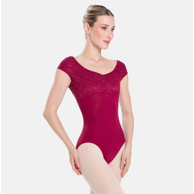 Bloch dámsky baletný dres na špagetky L5405 vínový