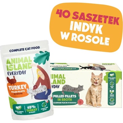 ANIMAL ISLAND Turkey in broth 40x 85 g