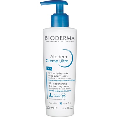 BIODERMA Atoderm Успокояващ крем за лице и тяло Ultra, помпа, 200 ml