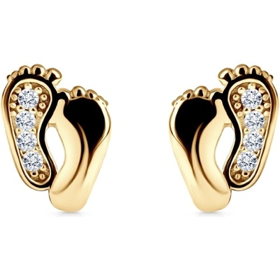 SAVICKI Обеци с бебешки крачета Savicki: злато
