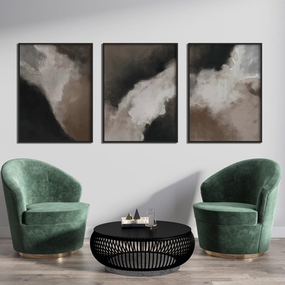 Decono Картини Кафяв Абстракт