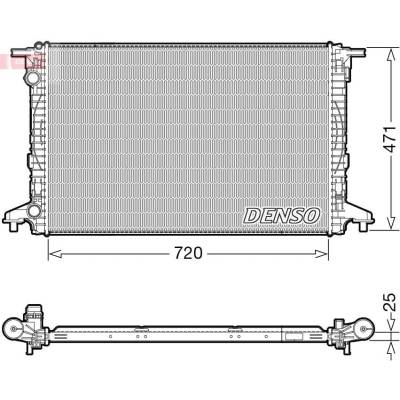 Chladič vody pro motor DENSO DRM02043