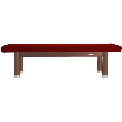 Clap Tzu Ambra Luxusné thajské masážne lehátko Thai Doplnky: otvor na tvár so zátkou Farba čalúnenia: PU vínová (wine red) Farba konštrukcie: olejovaný wenge 202 x 115 cm 60 kg 13 farieb