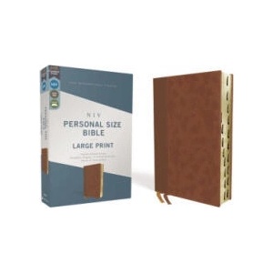 Niv, Personal Size Bible, Large Print, Leathersoft, Brown, Red Letter, Thumb Indexed, Comfort Print | ZONDERVAN (ISBN: 9780310458821)