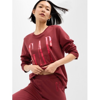 GAP Суитшърт с металическо лого GAP GAP | Cherven | ЖЕНИ | XXS