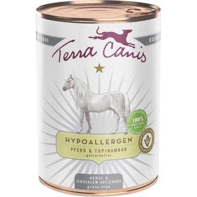 Terra Canis Hypoalergenní koňské maso s topinambury bez přídavku obilovin 12 x 400 g