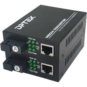 DPTEK Медиа конвертор по едно влакно 20 км 1550 nm, Gigabit, LFP (DK-MC1053-20B-LFP)