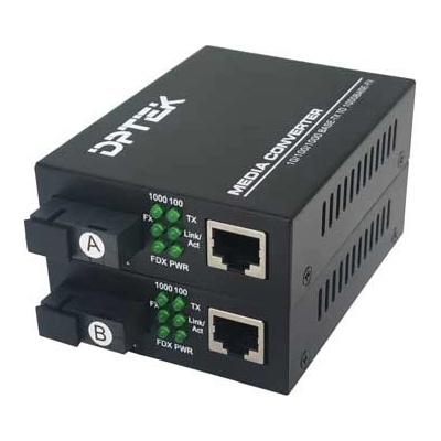 DPTEK Медиа конвертор по едно влакно 20 км 1550 nm, Gigabit, LFP (DK-MC1053-20B-LFP)