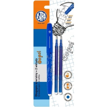 Astra Oops! modré dve gumy 2ks náplní 201022002