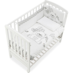 ITALBABY B. side white Кошара+матрак+сет 4ч. kuku grey (070.0920-008)