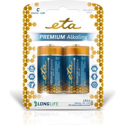 ETA PREMIUM ALKALINE C 2ks R14PREM2