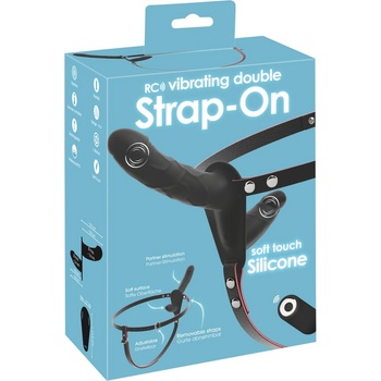 You2Toys RC Vibrating Double Strap-On Black