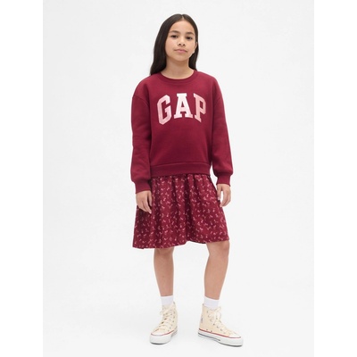 GAP dětské oversize šaty červená