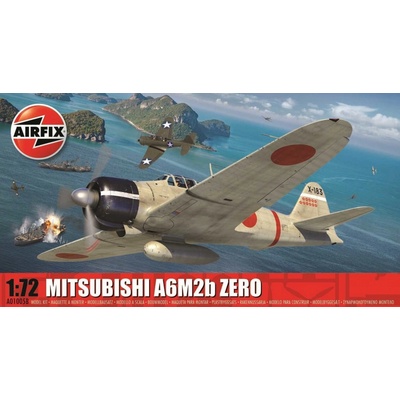 Airfix Classic Kit letadlo A01005 Mitsubishi Zero A6M2b 1:72