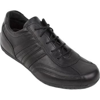 Image 1 of Български обувки Мъжки черни маратонки с овална предна част 094black