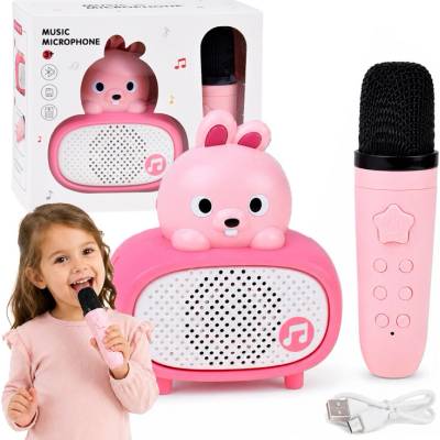 JOKO Karaoke mikrofon s Bluetooth reproduktorem Králíček
