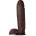 Blush Novelties Au Naturel Huge 10" Dildo Chocolate