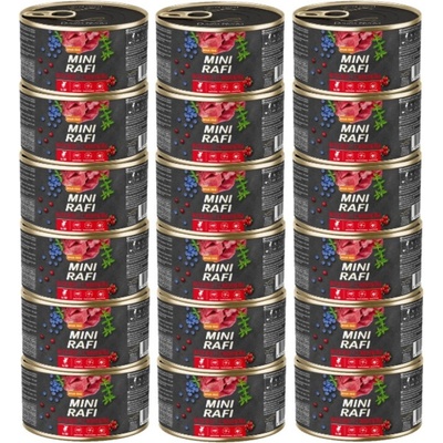 Dolina Noteci Mini Rafi s hovädzím mäsom 18 x 185 g