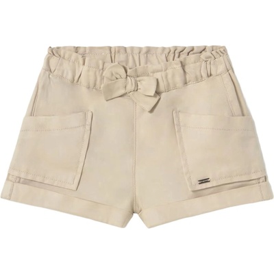 Mayoral Къси панталонки Mayoral - С панделка, кафяви, 12 м (25-01227-080-12M)