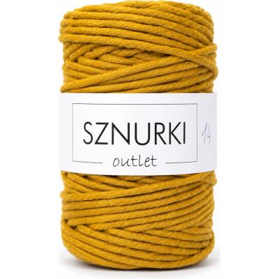 Macrame sznurki outlet - 5mm Macrame sznurki outlet - 5mm: Mustard