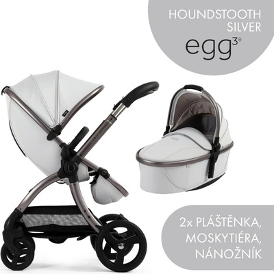 BabyStyle Egg3 Kombinovaný Houndstooth Silver Special Edition 2025