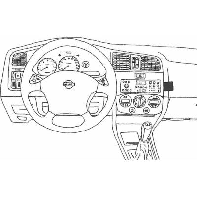 Konzole pro držák mobilního telefonu do Nissan Primera