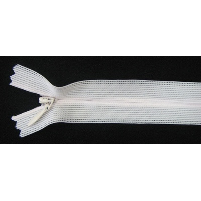 Zips krytý nedeliteľný 20cm bledučko ružová