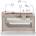 KinderKraft LEODY UP сгъваема бебешка кошара с аксесоари BEIGE
