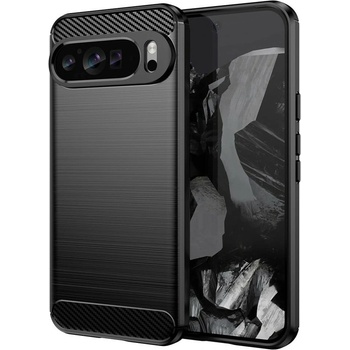 Techsuit Калъф за Google Pixel 9 Pro, термополиуретанов, Techsuit Carbon Silicone Case, удароустойчив, черен (KF2320291)