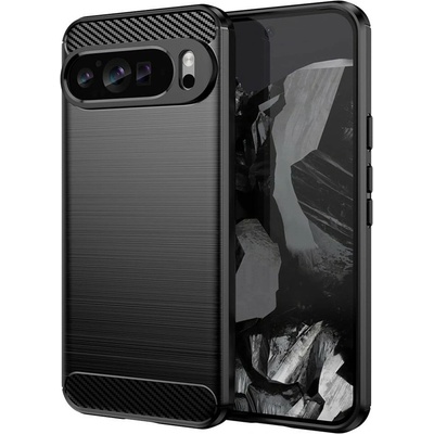 Techsuit Калъф за Google Pixel 9 Pro, термополиуретанов, Techsuit Carbon Silicone Case, удароустойчив, черен (KF2320291)