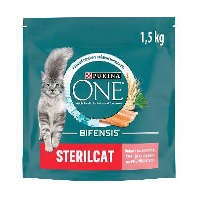 Purina ONE BIFENSIS Sterilcat s lososom a pšenicí 1,5 kg