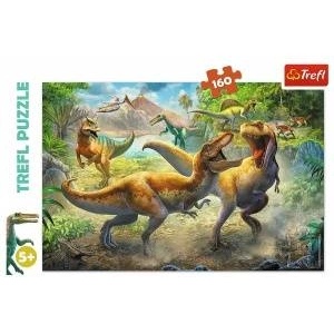 Trefl Puzzle - 160 - Fighting Tyrannosaurs - Trefl 15360