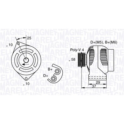 Generátor MAGNETI MARELLI 063341658010