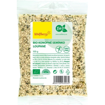 Wolfberry Konopné semienko lúpané BIO 100 g