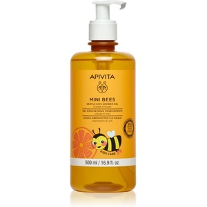 APIVITA Mini Bees Gentle Kids Shower Gel Orange&Honey душ гел за тяло и коса за деца 500ml