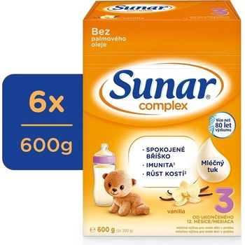 Sunar 3 complex vanilka 6 x 600 g