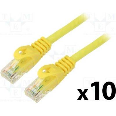 Lanberg PCU5-20CC-0050-Y Patch U/UTP Cat 5e RJ45 vidlice z obou stran lanko CCA