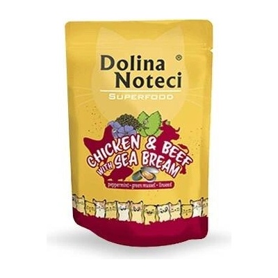 DOLINA NOTECI Superfood kuřecí a hovězí maso s dorádem 10 x 85 g